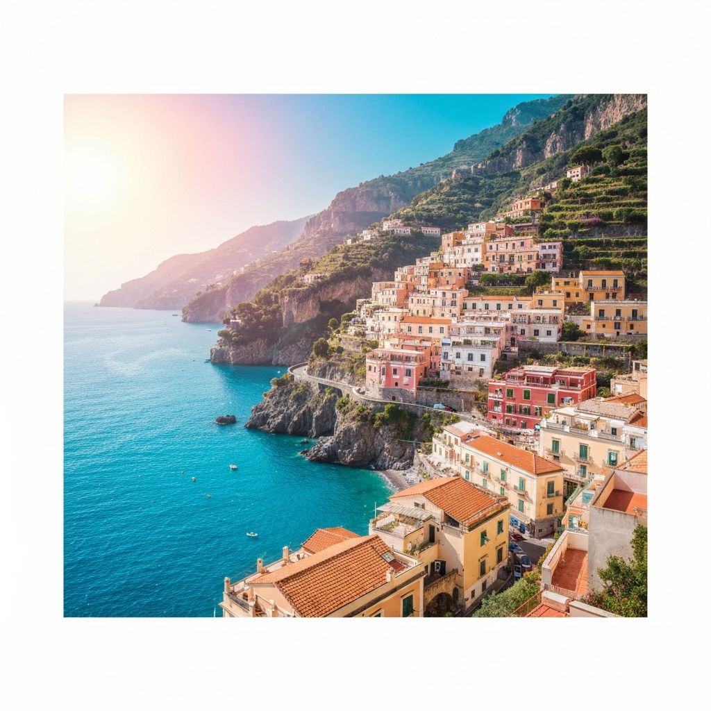 Amalfi pobrežie, Taliansko - farebné mestečka na útesu